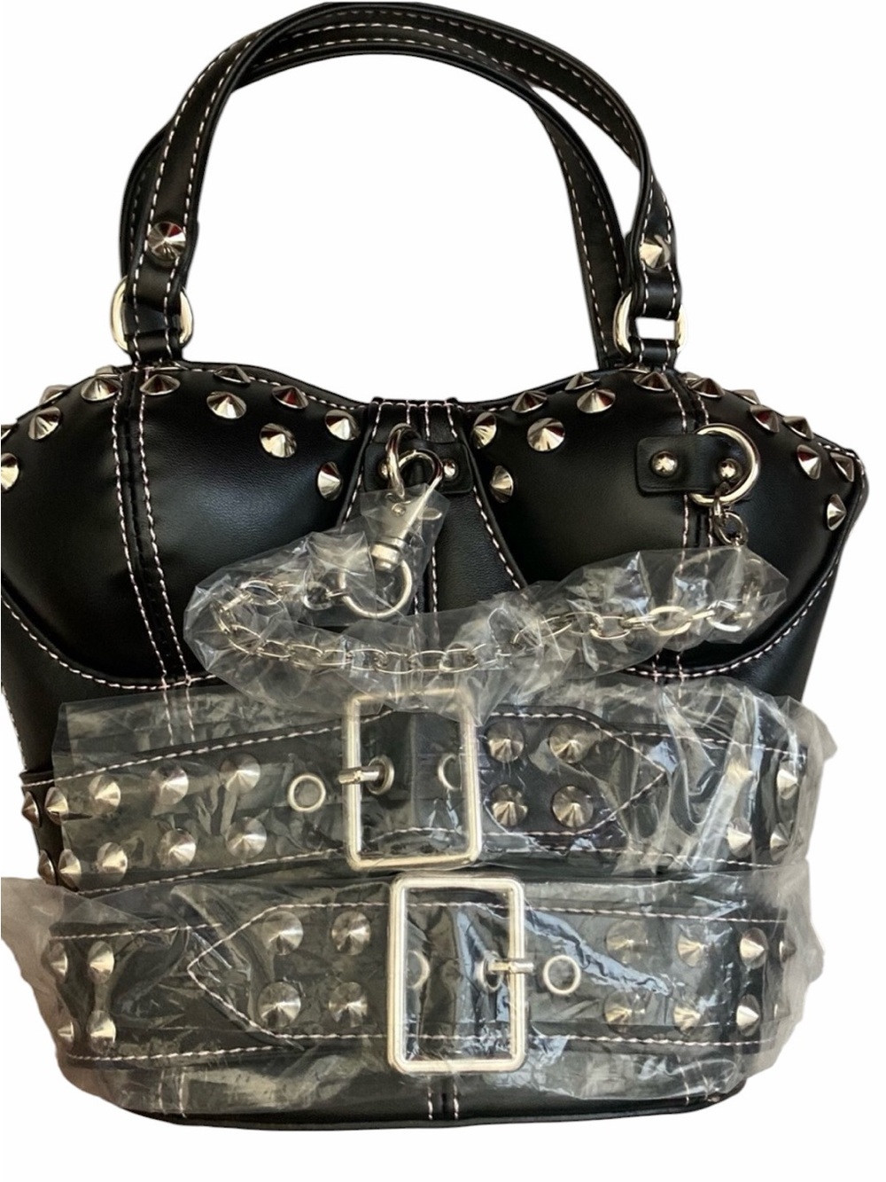 Dolls Kill / CURRENT MOOD DANGEROUS GAME BUSTIER HANDBAG NWT - Picture 4 of 8